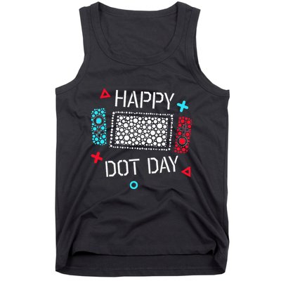 Happy Dot Day Gamers Game Controller Tank Top