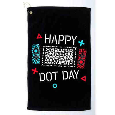 Happy Dot Day Gamers Game Controller Golf Towel