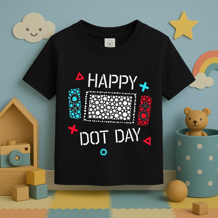 Happy Dot Day Gamers Game Controller Toddler T-Shirt