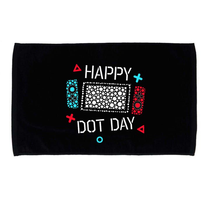 Happy Dot Day Gamers Game Controller Microfiber Hand Towel