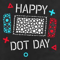 Happy Dot Day Gamers Game Controller Microfiber Hand Towel