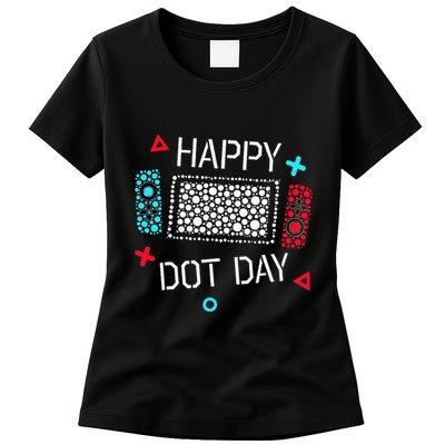 Happy Dot Day Gamers Game Controller Womens T-Shirt