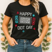 Happy Dot Day Gamers Game Controller Womens T-Shirt