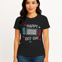 Happy Dot Day Gamers Game Controller Womens T-Shirt
