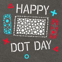Happy Dot Day Gamers Game Controller Cotton Canvas Backpack
