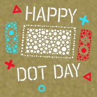 Happy Dot Day Gamers Game Controller Garment-Dyed Women's Muscle Tee