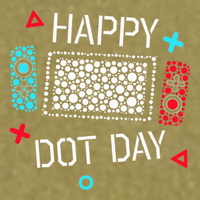 Happy Dot Day Gamers Game Controller Garment-Dyed Women's Muscle Tee