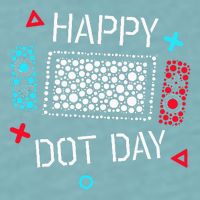 Happy Dot Day Gamers Game Controller Sueded Cloud Jersey T-Shirt