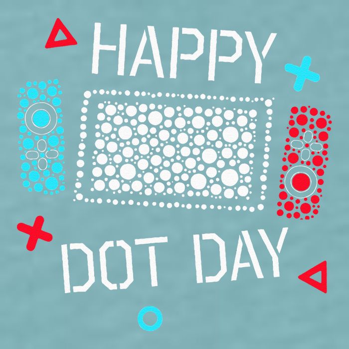 Happy Dot Day Gamers Game Controller Sueded Cloud Jersey T-Shirt