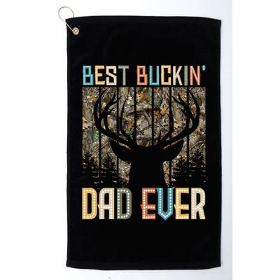 Hunter Dad Dad Deer Hunting Hunting Best Buckin Dad Ever Cool Gift Golf Towel