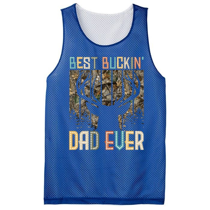 Hunter Dad Dad Deer Hunting Hunting Best Buckin Dad Ever Cool Gift Mesh Reversible Basketball Jersey Tank