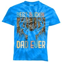 Hunter Dad Dad Deer Hunting Hunting Best Buckin Dad Ever Cool Gift Kids Tie-Dye T-Shirt