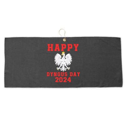 Happy Dyngus Day 2024 Dyngus Day Polish American Polska White Eagle Polish Eagle Large Microfiber Waffle Golf Towel