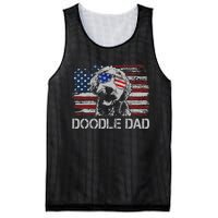 hug day Doodle Dad Goldendoodle Dog American Flag Mesh Reversible Basketball Jersey Tank