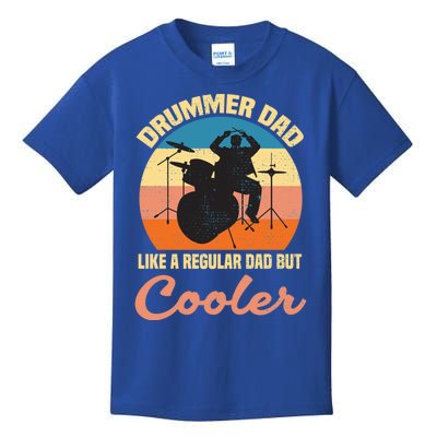 Husband Dad Drummer Hilarious Drumming Funny Gift For Drummer Dad Gift Kids T-Shirt