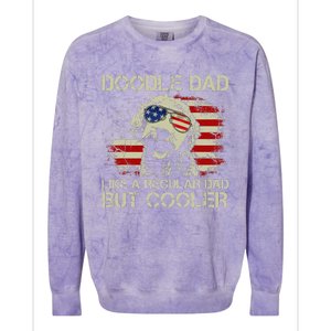 hug day Doodle Dad Goldendoodle Regular Dad But Cooler Colorblast Crewneck Sweatshirt