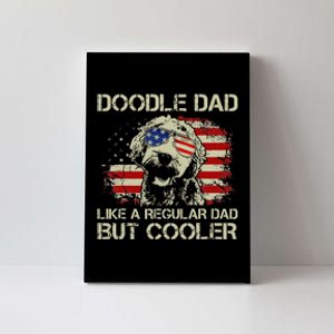 hug day Doodle Dad Goldendoodle Regular Dad But Cooler Canvas