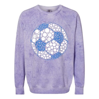 Happy Dot Day International Dot Day Polka Dot Soccer Colorblast Crewneck Sweatshirt