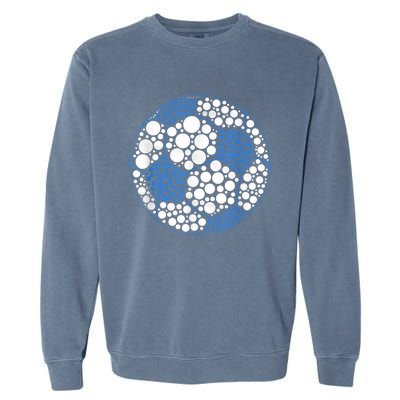 Happy Dot Day International Dot Day Polka Dot Soccer Garment-Dyed Sweatshirt