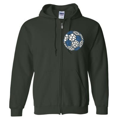 Happy Dot Day International Dot Day Polka Dot Soccer Full Zip Hoodie