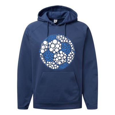 Happy Dot Day International Dot Day Polka Dot Soccer Performance Fleece Hoodie