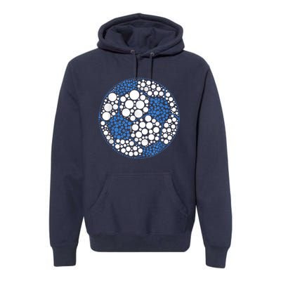 Happy Dot Day International Dot Day Polka Dot Soccer Premium Hoodie