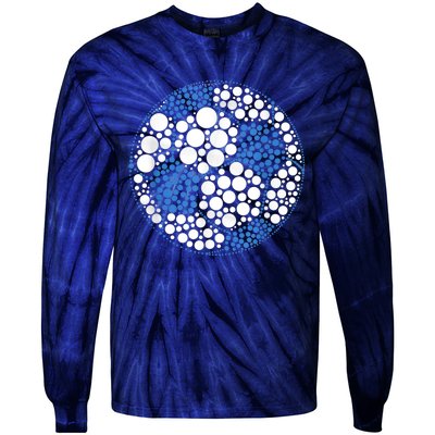 Happy Dot Day International Dot Day Polka Dot Soccer Tie-Dye Long Sleeve Shirt