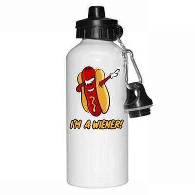 Hot Dog Design For And Women Im A Wiener Aluminum Water Bottle