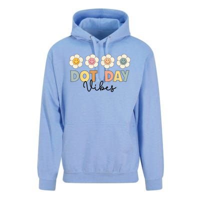 Happy Dot Day Hippie Flowers Dot Day Vibes Kids Girls Unisex Surf Hoodie