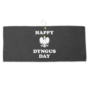 Happy Dyngus Day Polska Polish White Eagle Large Microfiber Waffle Golf Towel