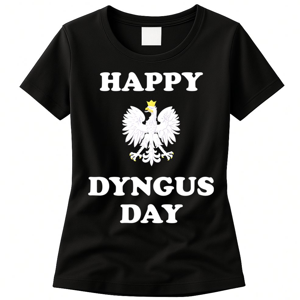 Happy Dyngus Day Polska Polish White Eagle Womens T-Shirt