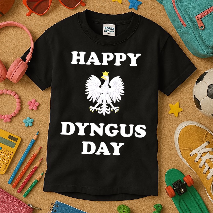 Happy Dyngus Day Polska Polish White Eagle Kids T-Shirt