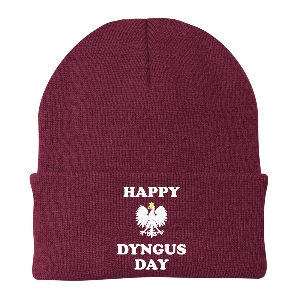 Happy Dyngus Day Polska Polish White Eagle Beanie