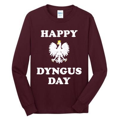 Happy Dyngus Day Polska Polish White Eagle Tall Long Sleeve T-Shirt