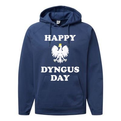 Happy Dyngus Day Polska Polish White Eagle Performance Fleece Hoodie