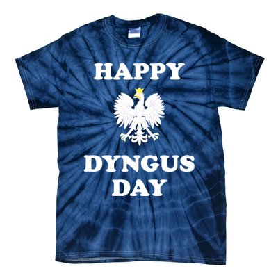 Happy Dyngus Day Polska Polish White Eagle Tie-Dye T-Shirt