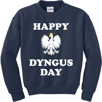 Happy Dyngus Day Polska Polish White Eagle Kids Sweatshirt