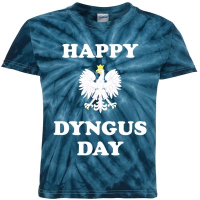 Happy Dyngus Day Polska Polish White Eagle Kids Tie-Dye T-Shirt