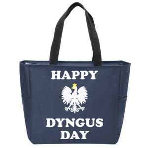 Happy Dyngus Day Polska Polish White Eagle Zip Tote Bag