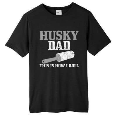 Husky Dad Dog Hair Funny Siberian Husky Tall Fusion ChromaSoft Performance T-Shirt