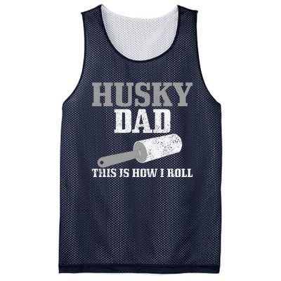 Husky Dad Dog Hair Funny Siberian Husky Mesh Reversible Basketball Jersey Tank