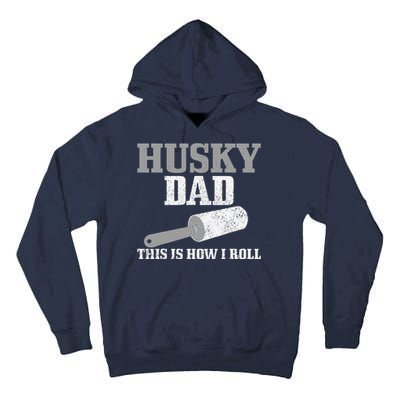 Husky Dad Dog Hair Funny Siberian Husky Tall Hoodie