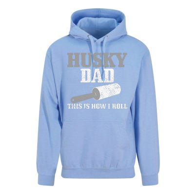 Husky Dad Dog Hair Funny Siberian Husky Unisex Surf Hoodie