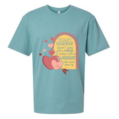 Heart Disease Doesn't Come With A Ual Chd Awareness Month Gift Sueded Cloud Jersey T-Shirt