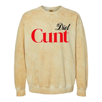 Honeysuckle Drive Diet Cunt Colorblast Crewneck Sweatshirt