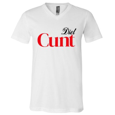 Honeysuckle Drive Diet Cunt V-Neck T-Shirt