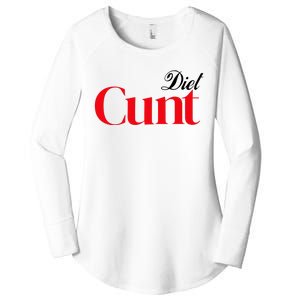 Honeysuckle Drive Diet Cunt Women's Perfect Tri Tunic Long Sleeve Shirt