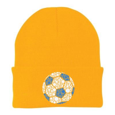 Happy Dot Day 2024 Polka Dot Soccer Ball Lover Gift Knit Cap Winter Beanie