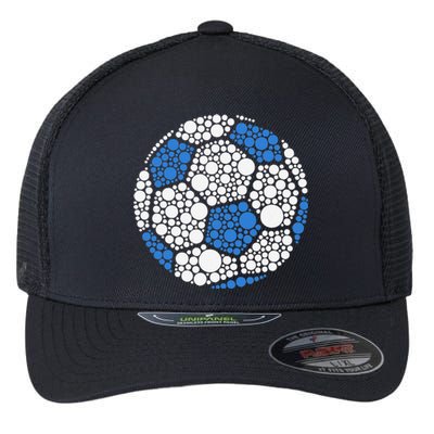 Happy Dot Day 2024 Polka Dot Soccer Ball Lover Gift Flexfit Unipanel Trucker Cap