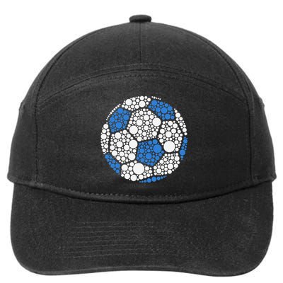 Happy Dot Day 2024 Polka Dot Soccer Ball Lover Gift 7-Panel Snapback Hat